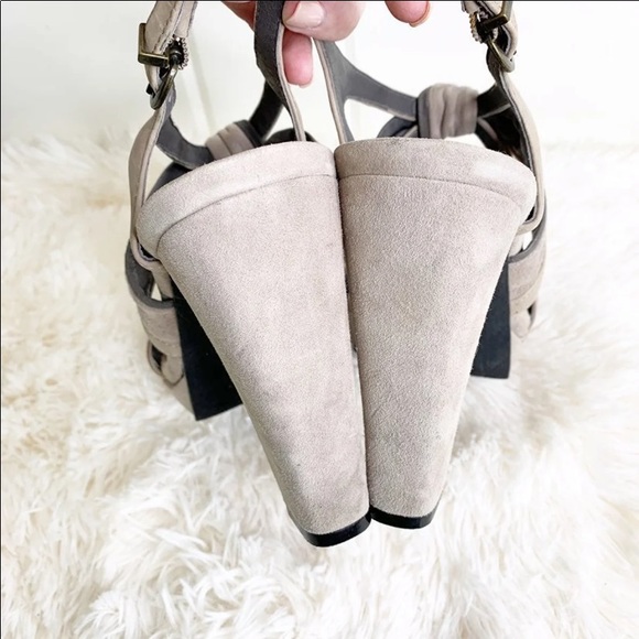 COPY - Anthropologie taupe suede knotted sandals NEW 9.5 - Picture 8 of 8